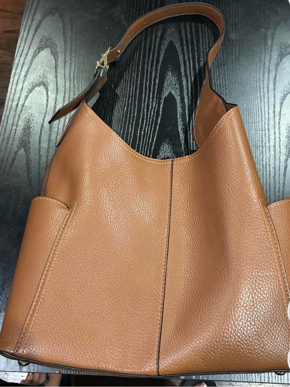 & Other Stories leather tote bag